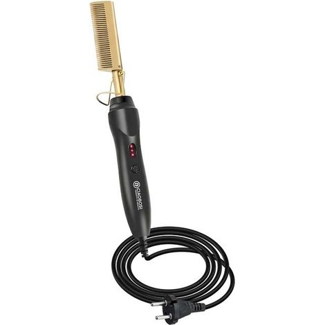 Brosse lissante - AVIZAR - Électrique - Céramique - 3 températures - Chauffage PTC aluminium