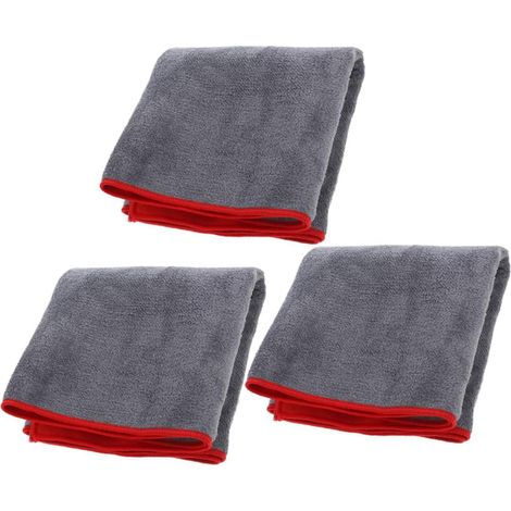 3pièces Serviette De Lavage Automobile Super Absorbante Lot de Chiffons Microfibre pour Nettoyage Séchage Rapides Et Efficaces des Voitures Réutilisables Et Doux 3060cm