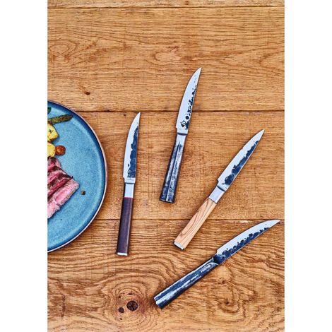 Couteau du chef - FORGED - SEBRA - Acier japonais 440C - Manche en bois Dalbergia - L 16 cm (1/4)