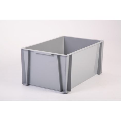 IRIS OHYAMA Recycling-Abfallbehälter, grau, 36 l, B 35 x T 55 x H 24,5 cm IRIS