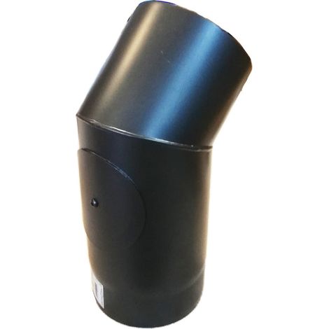 Curva a 45 gradi con ispezione da 120mm per stufa a legna (1/5)