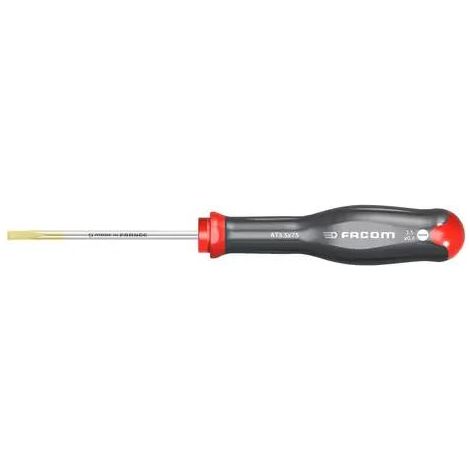 Destornillador Protwist para tornillos ranurados - hoja avellanada 5x75 - FACOM - AT3.5x75