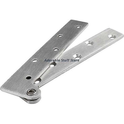 Charnière à charnière à rotation à 360° de type « gueule de poulet » invisible pour portes d'angle, quincaillerie de base de meubles en acier inoxydable (haut et bas)
