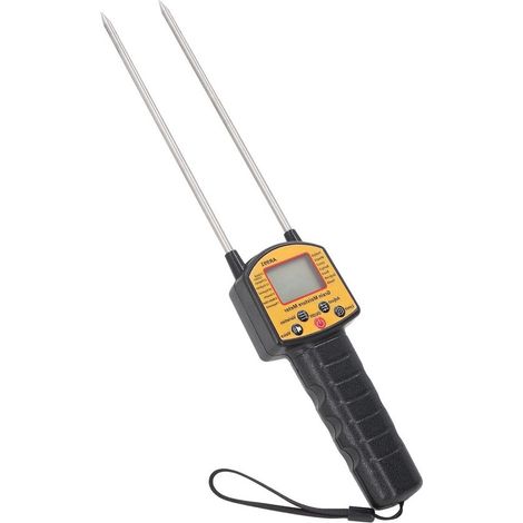 Misuratore di umidità del fieno preciso e portatile con sonda e uscita vocale per paglia di cereali, crusca ed erba foraggera monitoraggio della qualità del fieno (1/5)