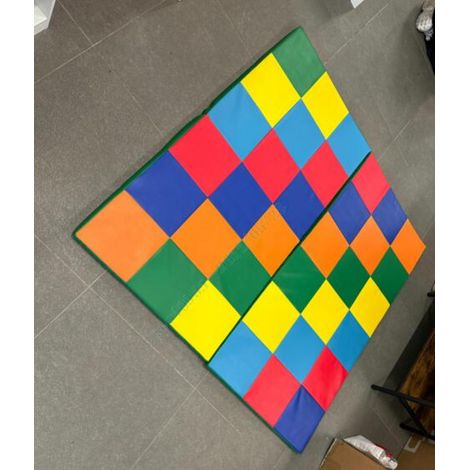 Tapis de jeu 2 pièces pour bébé, tapis de sol pliable pour ramper, mousse EPE 3,5 cm et base antidérapante (1/2)