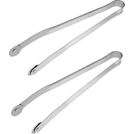 Pince à barbecue - Non spécifié - 38 cm - Acier inoxydable - Design contemporain - 2 pièces (1/4)