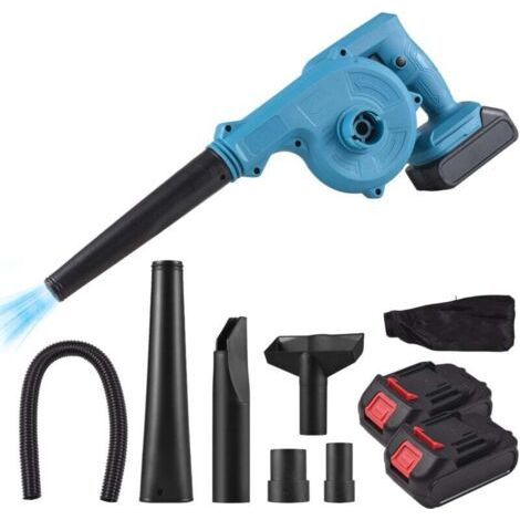Leaf Blower, 21V Leaf Blower with Battery and Charger, 98CFM Battery Blower, 17000r/min, Lightweight for Garden, Patio, Leaf and Dust Blowing (1/4)