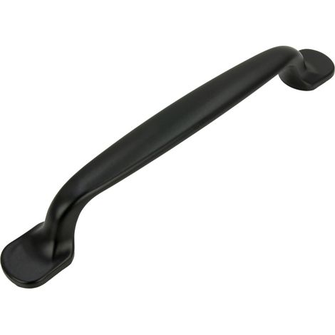 Möbelgriff schwarz 128 mm Metall (1/5)