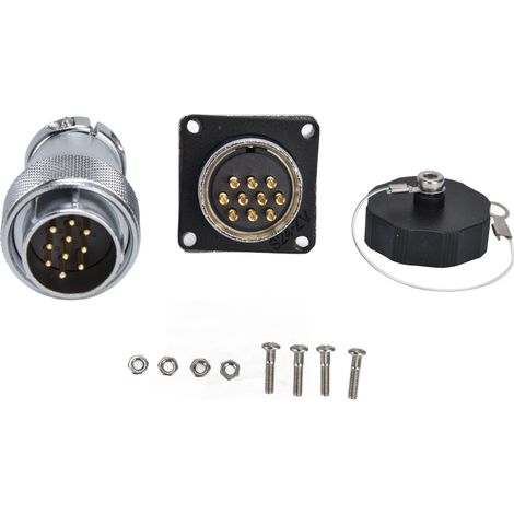 Prise aviation étanche 500V WS24 connecteur électrique mâle femelle pour câble (1/5)