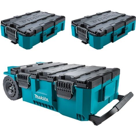 Makita MAKTRAK 3pc Rolling Tool Box and Medium Tool Box Storage Modular System