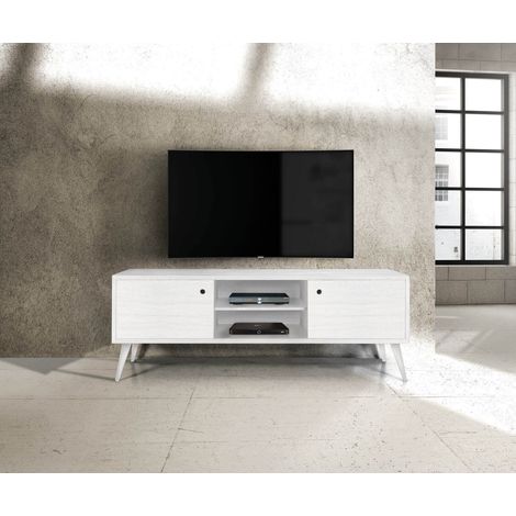 BRODY - mobile porta tv moderno in abete spazzolato (1/2)