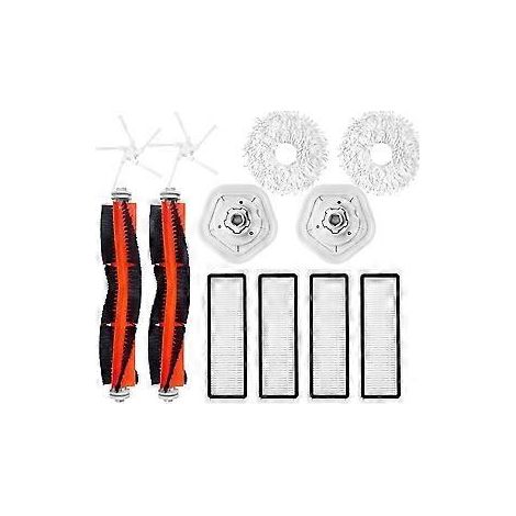 Pièces de rechange pour aspirateur robot autonettoyant Bot W10 : filtre HEPA RLS5C, chiffons de nettoyage. (1/5)