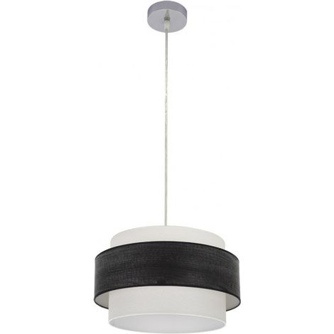Colgante Myriam 1xe27 Cromo/Madera Negra Regx40x40 Cm