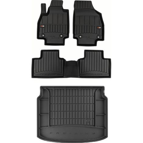 Set di tappetini in gomma 3D e tappetino per bagagliaio MG ZS 2 Hybrid + dal 2024-
