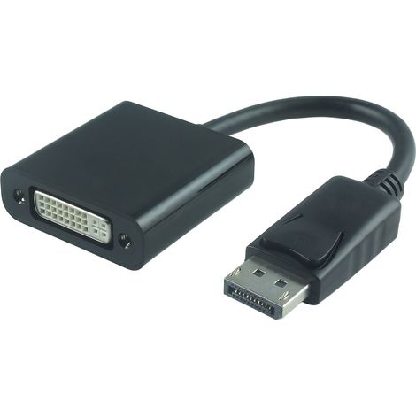 MicroConnect DPDVI015 - DisplayPort - DVI-I 24+5 - Mâle/Femelle - 0,15 m - Noir