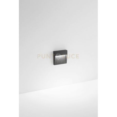 FREE SQUARE SEGNAPASSO DA ESTERNO 4000K 180LM 3W IP54 ANTRACITE