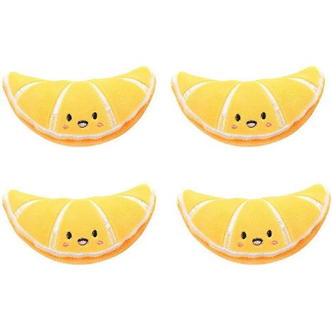 Lot de 4 jouets pour chatons mignons et interactifs, jouets à l'herbe à chat et aux fruits - Style 4 (1/5)