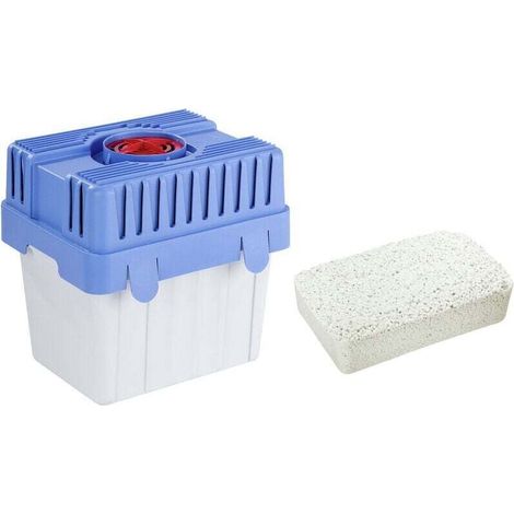 5-kg-Luftentfeuchter, Feuchtigkeitsabsorber, Schutz vor Feuchtigkeit, Schimmel und Gerüchen, 5 kg Granulat, ideal für Räume bis zu 100 m², 29 x 29 x 24 cm, Weiß und Blau (1/4)