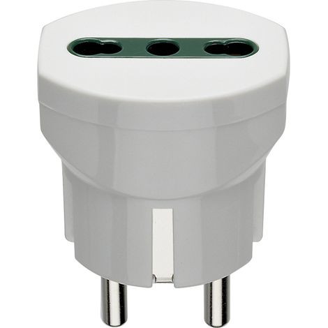 VIMAR - 00301.B Adaptateur allemand/français +P17/11 blanc