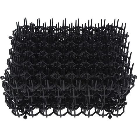 12 pièces tapis dissuasif pour chat réseau anti-chat chien intérieur extérieur répulsif formation tapis de pointe en plastique pour éloigner les chats chiens protéger les plantes (1/4)