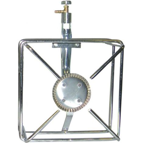 FORNELLONE 2,5Kw A GAS BOMBOLA CM 20 X 20 TELAIO CROMATO DA MM 8 FERR 268035 (1/2)