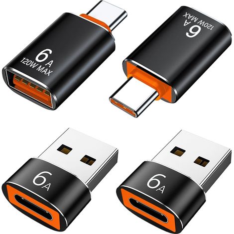 Adaptateur USB vers USB C, Adaptateur USB A 3.0 Femelle vers USB C Mâle x2 (1/5)