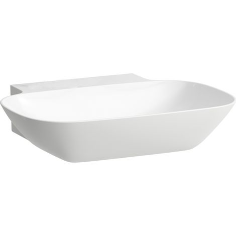 LAUFEN INO Lavabo sobre encimera, sin agujero para grifo, sin