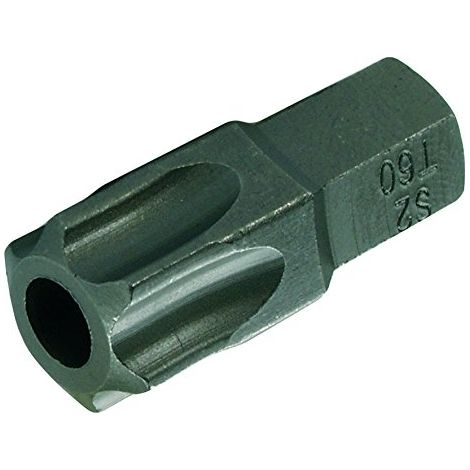 Bit Länge 30 mm Antrieb Außensechskant 10 mm (3/8") T-Profil (für Torx) mit Bohrung T60