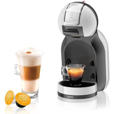 KRUPS Nescafé Dolce Gusto YY3888FD Mini Me Machine à café expresso, Pression 15 bars, Curseur de dosage, Cafetière dosettes, Gris