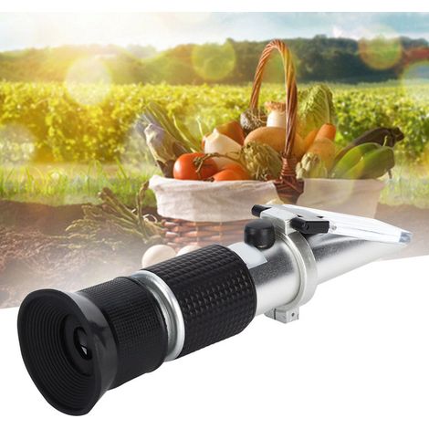 Réfractomètre portatif de haute précision pour le vin, double échelle 0-40 % Brix, équipement de mesure de liquides (1/5)