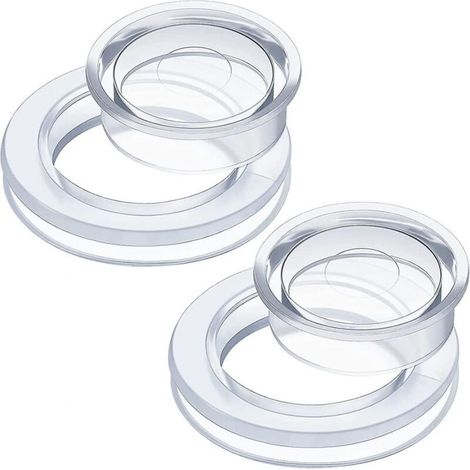 Tischschirmring- und Kappen-Sets, Stopper- und Kappen-Set (transparent) (1/4)