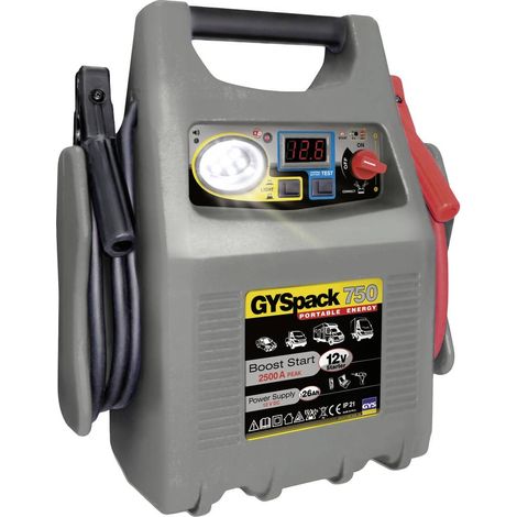 GYS Sistema di accensione rapido Gyspack 750 026179 Corrente d'avviamento ausiliaria (12 V)=750 A Luce di lavoro, Trasf