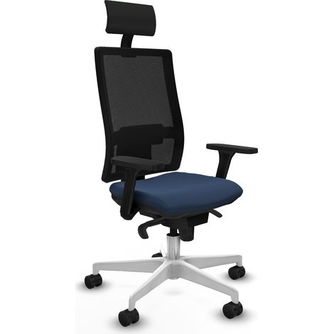Bürostuhl piqueras y crespo Horna schwarz Mesh und Kunstleder