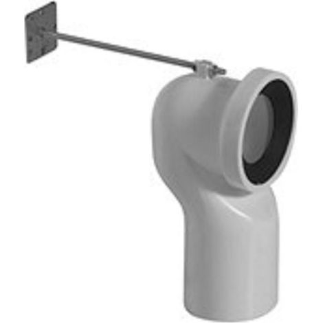 Curva tecnica wc per scarico a terra standard di Ceramica Kerasan