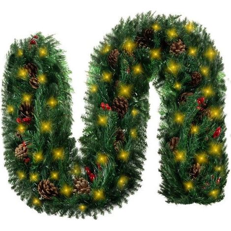 Ghirlanda per albero di Natale HQ da 2,7 m con luci Ruhhy 22325 (1/5)