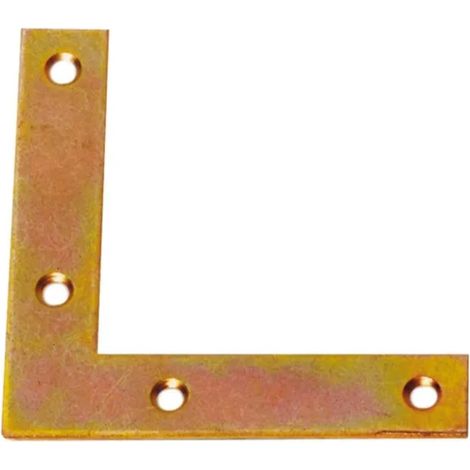 4 PEZZI - SQUADRETTE DI GIUNZIONE AD L50x50x12x1,8MM - IN ACCIAIO TROPICALIZZATO