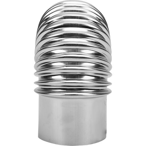 Coude de cheminée en acier inoxydable de 7,5 cm de diamètre pour poêle à bois de camping extérieur, angle de 90° (1/5)