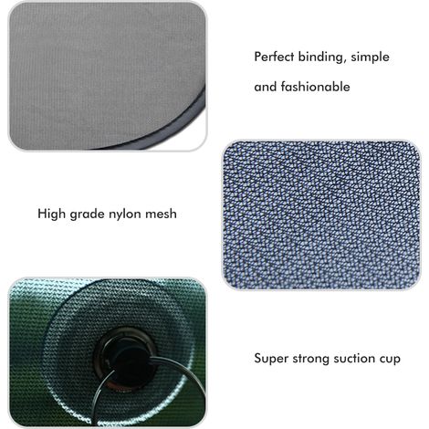 5Pare-soleil voiture universel protection UV nylon adhérent, ombre solaire latérale enfant, rideau anti-soleil auto portable (1/4)