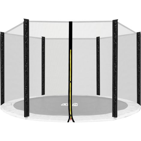 Rete di protezione Aga 366 cm per 6 aste Rete nera / Nera