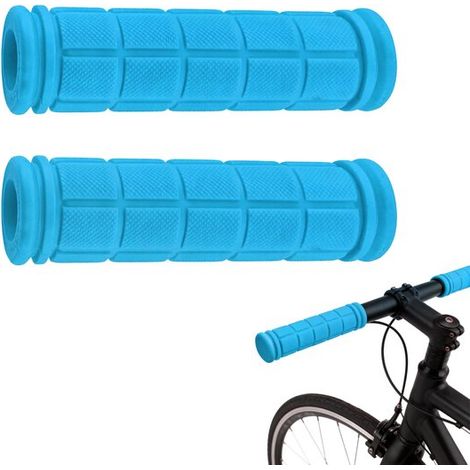 1 Paar Fahrradlenkergriffe farbenfrohe, weiche Gummilenkergriffe Fahrradlenkerhandschuhe ergonomische, rutschfeste, weiche Gummigriffe für Mounta (1/5)