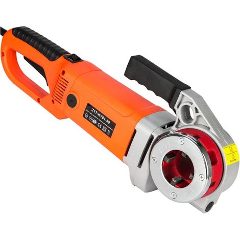 2300W Machine de Filetage de Tuyau électrique portative à Main Outil de Filetage de Tuyau galvanisé à Plaque articulée Domestique (1/5)