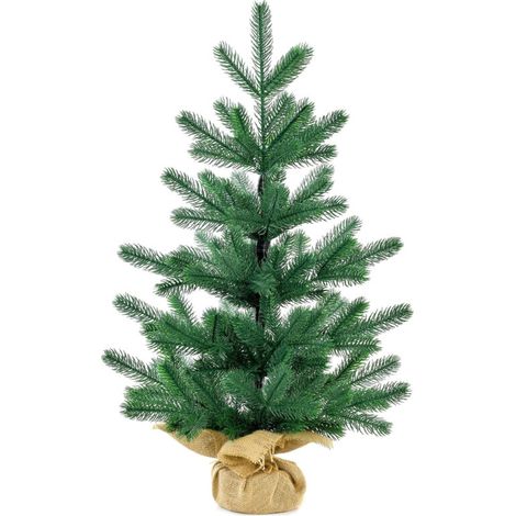 Jeffergarden Sapin de Noël artificiel de 50 cm, décoration exquise et réaliste pour la maison et les fêtes de fin d'année (1/4)