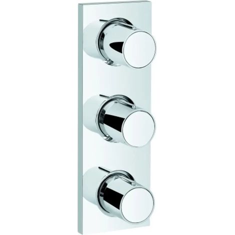 Grohe Grohtherm F Placa con triple llave de paso Chrome, 26880000