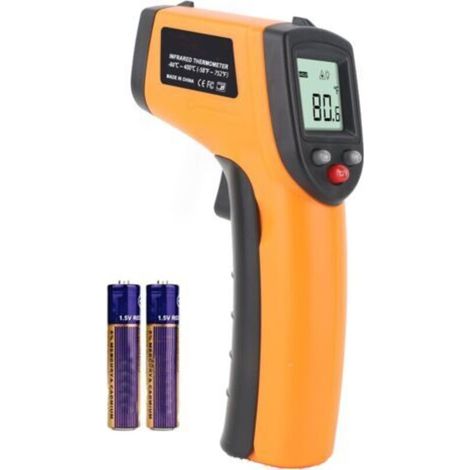 Thermomètre Infrarouge, Sans Contact Laser Thermomètre Infrarouge de -50°C à 550°C, Ecran LCD Rétroéclairé (Pas pour l'homme) (1/5)