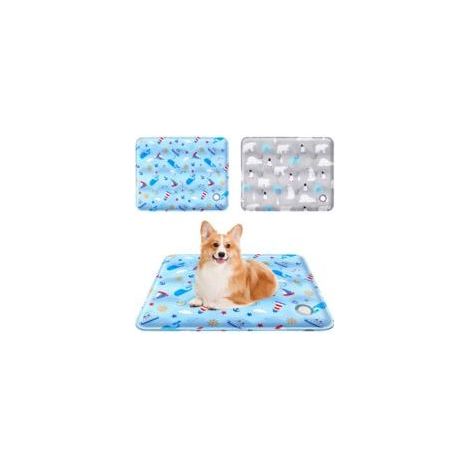 2 Kühlmatten für Hunde und Katzen, langlebige Kühlmatte für Haustiere, selbstkühlende, ungiftige Gel-Kühlmatte, 40 x 50 cm (1/5)