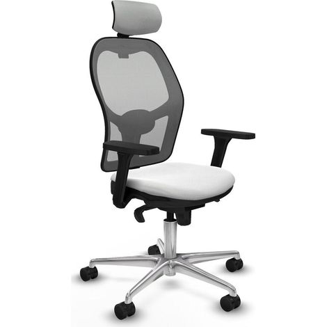 Piqueras y Crespo Jorquera Silla de oficina blanca confortable (1/3)
