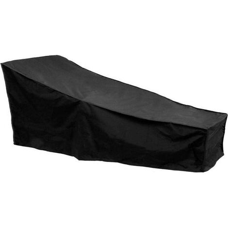 Housse de Chaise Longue Exterieur - Housse de Protection pour Bain de Soleil Anti-UV/Anti-Vent/Imperméable Tissu Oxford 210D Housse Transats Jardin 200x68x40-70cm (1/5)