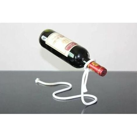 Magic Rope Floating Stainless Steel Wine Bottle Holder - Novelty Gift for Kitchen Decoration Magic Rope (1/5)