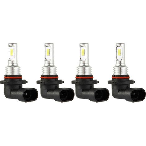 Kit de 4 ampoules LED HB3 9005 pour phares, feux de route, 35 W, 4 000 lm, blanc 6 000 K, haute puissance (1/5)