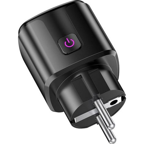 Prise Intelligente - 20 A - WiFi 2,4 GHz - Compatible Tuya Smart - Surveillance Énergie En Temps Réel - Pour Maison - 2 Pièces (1/2)